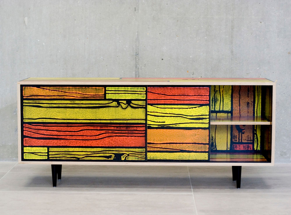 Wrongwoods Long Low Cabinet by Established & Sons